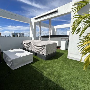 Monster Grass South Florida - Roof top artificial turf - Artificial Turf Near Me