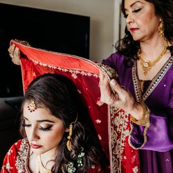 B3 Beauty By Brennan - The Bride and her mom helping her get ready