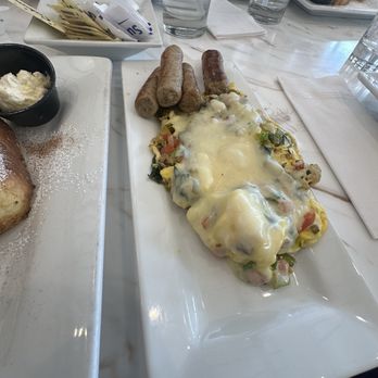 Keke's Breakfast Cafe - Scrambled eggs with veggies added, Turkey Sausage - Breakfast & Brunch Near Me - Grand Prairie, Texas Keke's Breakfast Cafe - Scrambled eggs with veggies added, Turkey Sausage - Breakfast & Brunch Near Me - Grand Prairie, Texas