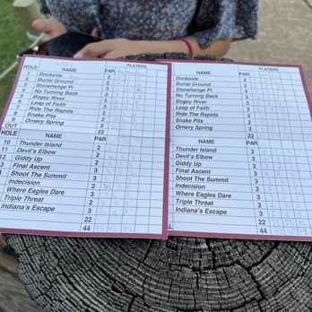 Lost Mountain Adventure Golf - Our scores 2021 - hope to improve in the future ! - Mini Golf Near Me - Woodridge, Illinois