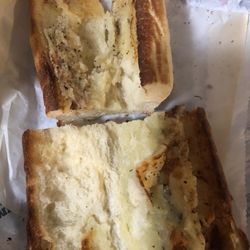 Jimmy John’s - Supposed to be the SICILIAN PIZZA SANDWICH. Just cheese and bread is all we were given .
