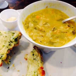 Ty's Fine Foods - Part way through curry from scratch chicken soup and spinach scone to die for...mmmm