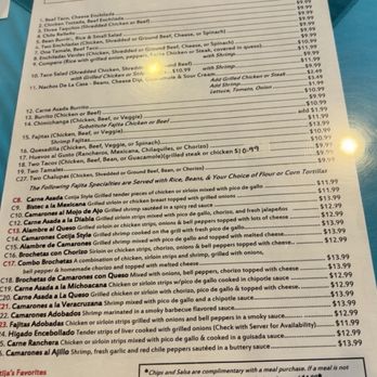 Cotija's Mexican Grill - Menu in the table (it also had appetizer and side menu but aimed the other way in the table ). - Mexican Near Me - Little Rock, Arkansas Cotija's Mexican Grill - Menu in the table (it also had appetizer and side menu but aimed the other way in the table ). - Mexican Near Me - Little Rock, Arkansas