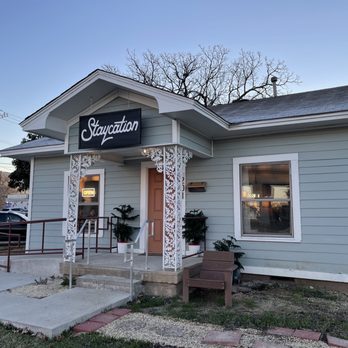 Staycation - Cute! Cute! Cute! And lots of parking in the east lot adjacent and diagonal street parking on the west side. - Coffee & Tea Near Me - Richardson, Texas Staycation - Cute! Cute! Cute! And lots of parking in the east lot adjacent and diagonal street parking on the west side. - Coffee & Tea Near Me - Richardson, Texas