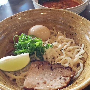 Noods Ramen Bar - Tsukemen $13: Tonkotsu broth w/ garlic chips, negi, thick and chewy 'noods' to dip, accompanied with ajitama, menma & charsiu - Ramen Near Me - Honolulu, Hawaii Noods Ramen Bar - Tsukemen $13: Tonkotsu broth w/ garlic chips, negi, thick and chewy 'noods' to dip, accompanied with ajitama, menma & charsiu - Ramen Near Me - Honolulu, Hawaii