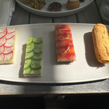Knife Pleat - radish, cucumber, smoked salmon, and lobster - French Near Me - Costa Mesa, California Knife Pleat - radish, cucumber, smoked salmon, and lobster - French Near Me - Costa Mesa, California