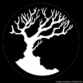 Professional Tree Service - a silhouette of a tree in a circle - Tree Services Near Me