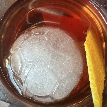 Ba Bar - Seasonal cocktail with the soccer ball ice cube! - Vietnamese Near Me - Seattle, Washington