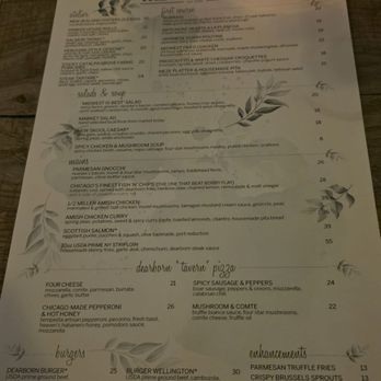 The Dearborn - Menu - New American Near Me - Chicago, Illinois The Dearborn - Menu - New American Near Me - Chicago, Illinois
