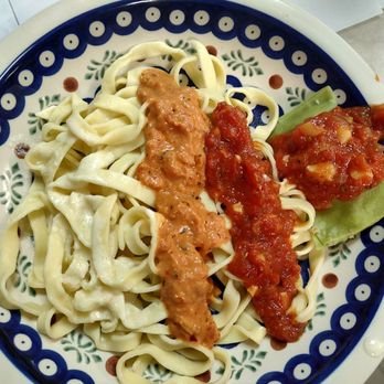 My Kitchen - Fettuccine and ravioli with three different types of sauce, Alfredo, vodka and marinara - Cooking Classes Near Me - Morgantown, West Virginia