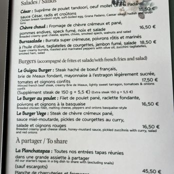 Le Corner Saint Germain - Menu - French Near Me - Paris, 01 Le Corner Saint Germain - Menu - French Near Me - Paris, 01