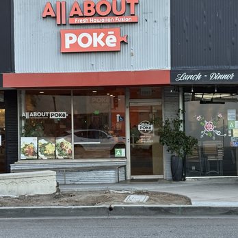 All About Poke - Exterior. - Seafood Near Me - Burbank, California