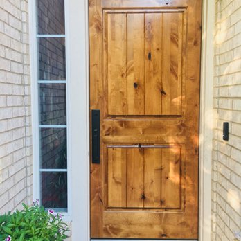 Austin Doors & Trim - Front Door Knotty Alder, Baldwin hardware. So so knotty. - Carpenters Near Me - Austin, Texas Austin Doors & Trim - Front Door Knotty Alder, Baldwin hardware. So so knotty. - Carpenters Near Me - Austin, Texas
