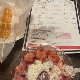 Orange tanghulu , strawberry snowflake