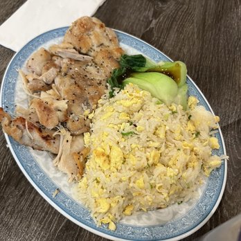 Wonton Noodle House - Black Pepper pan fried chicken.  We order it with fried rice instead of white rice. - Noodles Near Me - Edmonds, Washington