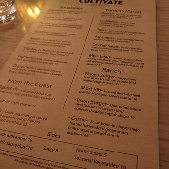 Cultivate Craft Kitchen - Menu - New American Near Me - Draper, Utah Cultivate Craft Kitchen - Menu - New American Near Me - Draper, Utah