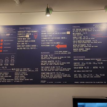 Off Track Ice Cream - Menu as of 5/29/23 - Ice Cream & Frozen Yogurt Near Me - Charleston, South Carolina