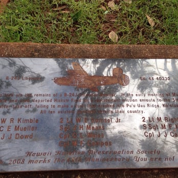 Aiea Loop Trail - We never found the plane, but this is the memorial - Hiking Near Me - Aiea, Hawaii