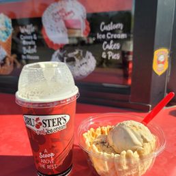Left: bluster blast. Right: salted caramel and caramel macchiato Left: bluster blast. Right: salted caramel and caramel macchiato