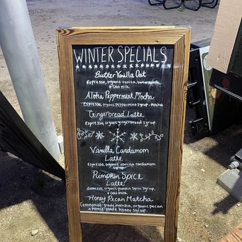 Noble Joe Coffee - Winter specials menu - Coffee & Tea Near Me - Austin, Texas