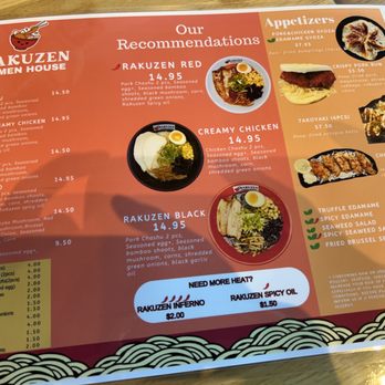 Rakuzen Ramen House - Menu - Ramen Near Me - Camas, Washington Rakuzen Ramen House - Menu - Ramen Near Me - Camas, Washington