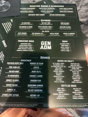 Menu photo 3 General Admission Las Vegas, NV Menu photo 3 General Admission Las Vegas, NV