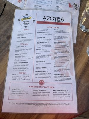 Menu photo 2 Azotea Livermore, CA