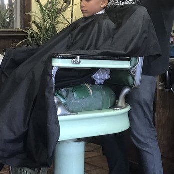 Capitol Barbershop - My son practically falling asleep in the chair - Barbers Near Me - San Diego, California