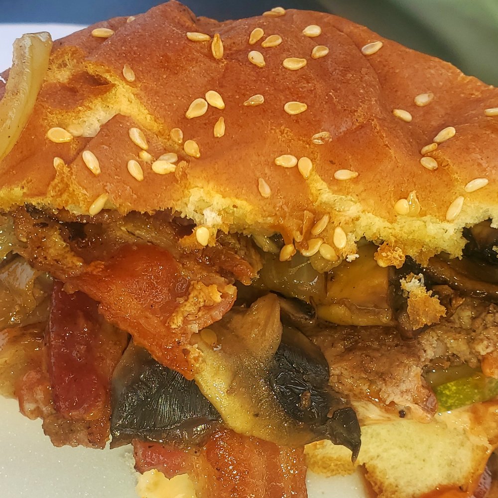Mushroom Swiss Bacon Burger Mushroom Swiss Bacon Burger