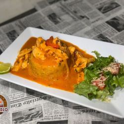 Asador Don Pablo - Mofongo relleno pechuga en salsa criolla
