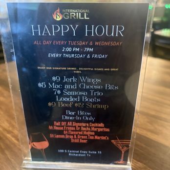 JS International Grill - Happy hour - Caribbean Near Me - Richardson, Texas JS International Grill - Happy hour - Caribbean Near Me - Richardson, Texas