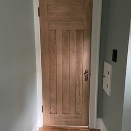 Antique fir door that wouldn't close before now fits perfect!