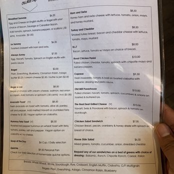 Old Mill Cafe - Menu - Coffee & Tea Near Me - Ellicott City, Maryland