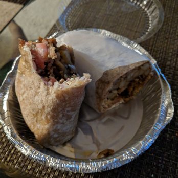 Gyro Gyro - Of course, the wrap man had to convert his gyro into a wrap! Chicken gyro wrap, all the usual fixings but without the pita! - Greek Near Me - Hartsdale, New York
