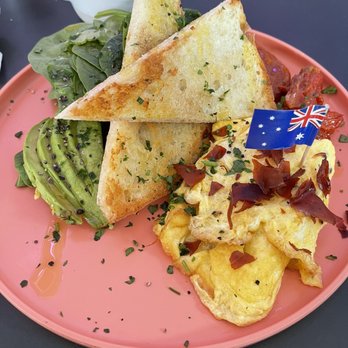 Outpost Kitchen - Aussie Scramble - Breakfast & Brunch Near Me - Costa Mesa, California Outpost Kitchen - Aussie Scramble - Breakfast & Brunch Near Me - Costa Mesa, California