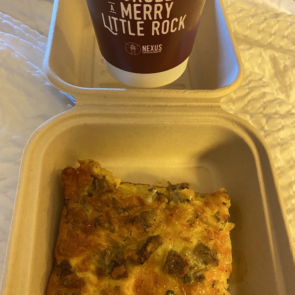 Nexus Coffee Roasters - Sausage egg bake - Coffee & Tea Near Me - Little Rock, Arkansas Nexus Coffee Roasters - Sausage egg bake - Coffee & Tea Near Me - Little Rock, Arkansas
