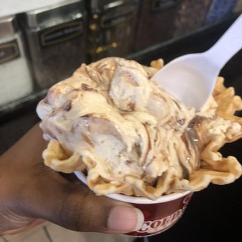 Cold Stone Creamery - Cookie dough ice cream with fudge in a waffle bowl. There isn't a single piece of cookie dough in it though. - Ice Cream & Frozen Yogurt Near Me - Norfolk, Virginia Cold Stone Creamery - Cookie dough ice cream with fudge in a waffle bowl. There isn't a single piece of cookie dough in it though. - Ice Cream & Frozen Yogurt Near Me - Norfolk, Virginia