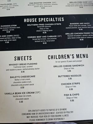 Menu photo 2 McGurk's Saint Louis, MO