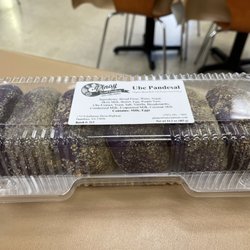 Pinoy Market & Cafe - Ube (sweetened taro) pandesal/bread rolls. 6-pack $8.50.  5/20/22