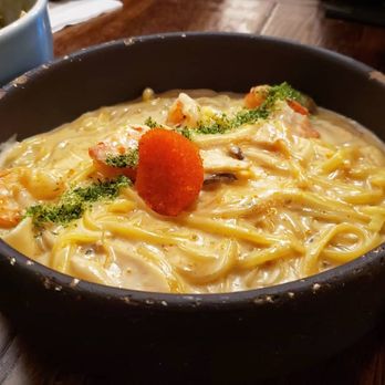 Green Leaf Cafe - Mentaiko Creamy Linguine - Sushi Bars Near Me - Burnaby, British Columbia