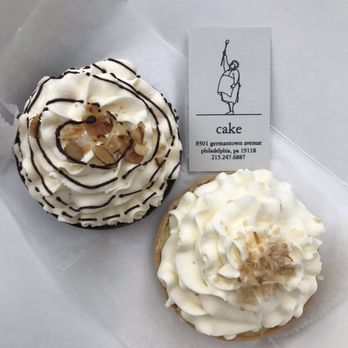Cake - Chocolate Almond Butter Crunch Tart (left) and Coconut Lemon Custard Tart (right) - Bakeries Near Me - Philadelphia, Pennsylvania Cake - Chocolate Almond Butter Crunch Tart (left) and Coconut Lemon Custard Tart (right) - Bakeries Near Me - Philadelphia, Pennsylvania