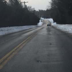 Town of Wayland - Treacherous road conditions that led to the cancellation of school on 5 January 2018