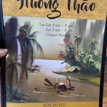 Huong Thao - Menu cover - Vietnamese Near Me - Albuquerque, New Mexico Huong Thao - Menu cover - Vietnamese Near Me - Albuquerque, New Mexico