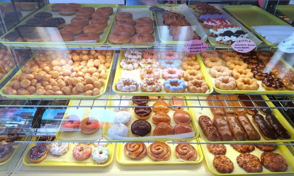 Fluffy donut by null