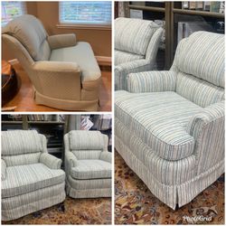 Delight Home Designs Upholstery & Interiors - Reupholstered swivel rocker chairs