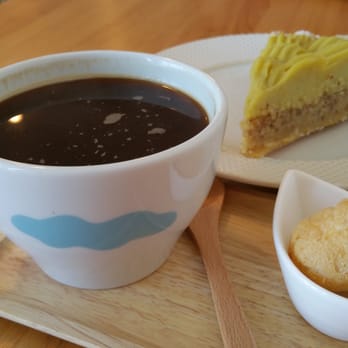 Cafe Maji - My LAMILL Americano + sweet potato mousse pie/tart + free/complementary cream puff - Coffee & Tea Near Me - Artesia, California Cafe Maji - My LAMILL Americano + sweet potato mousse pie/tart + free/complementary cream puff - Coffee & Tea Near Me - Artesia, California