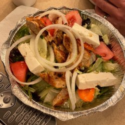 Blue Swan Diner - Greek salad. No olives which we requested!