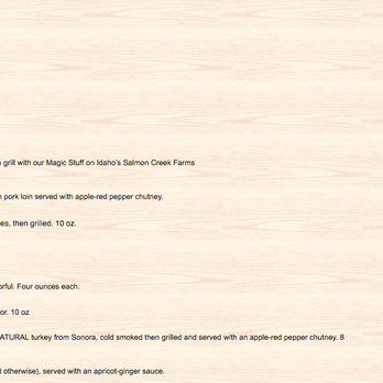 Hitching Post - a menu for a restaurant - New American Near Me - Annandale, Minnesota
