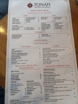 Menu photo 1 Tonati Tacos & Ritas Houston, TX Menu photo 1 Tonati Tacos & Ritas Houston, TX