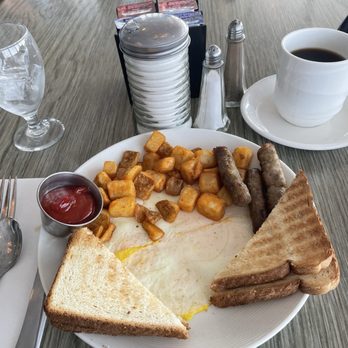 Sea Ketch Restaurant - Plate with home fries, eggs & sausage - Seafood Near Me - Hampton, New Hampshire